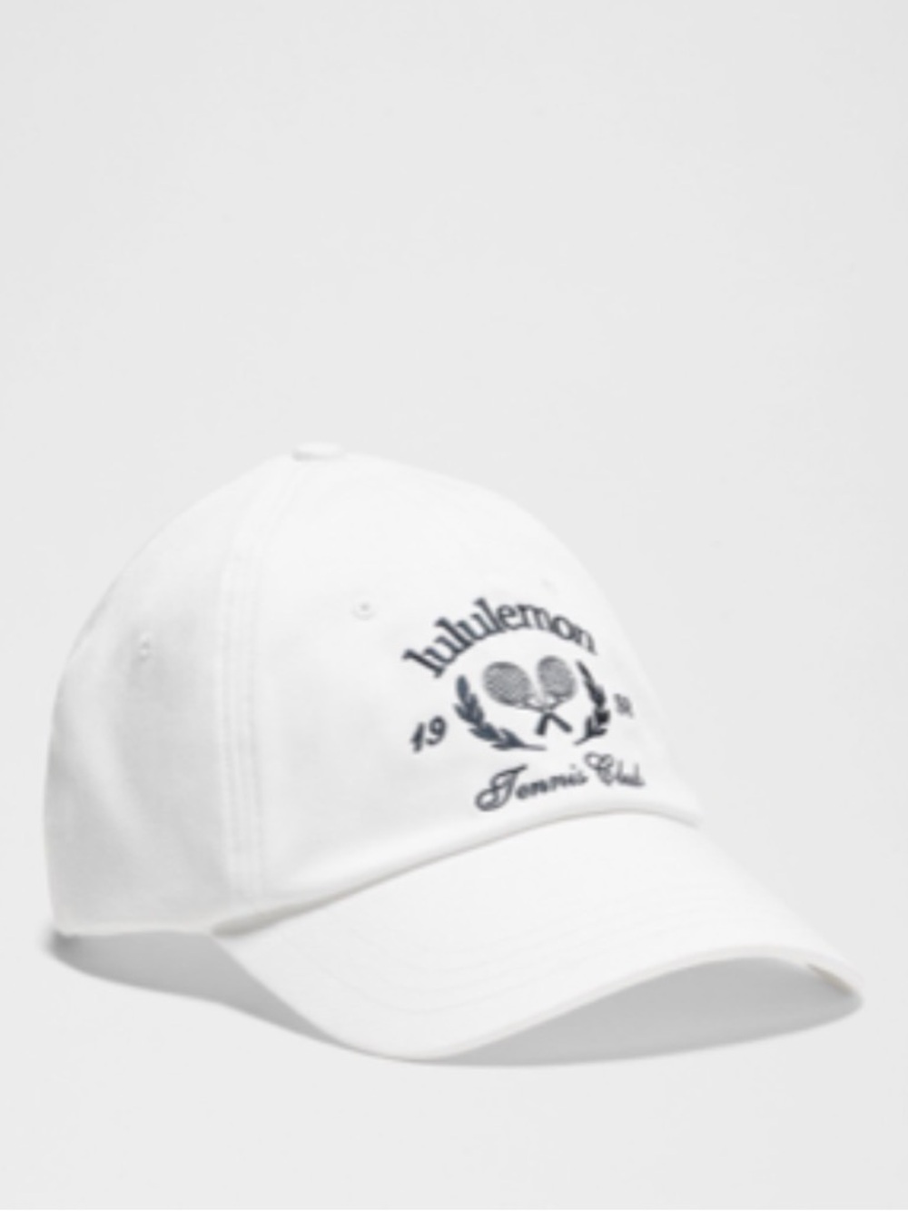 lululemon athletica White Cap with Navy Tennis Club Embroidery